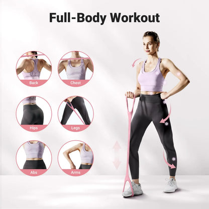 MERACH 8 Word Chest Developer Stretch Band Exercise Wider Thicker NonSlip Comfort Resistance Band Arm Back Shoulder Leg Training