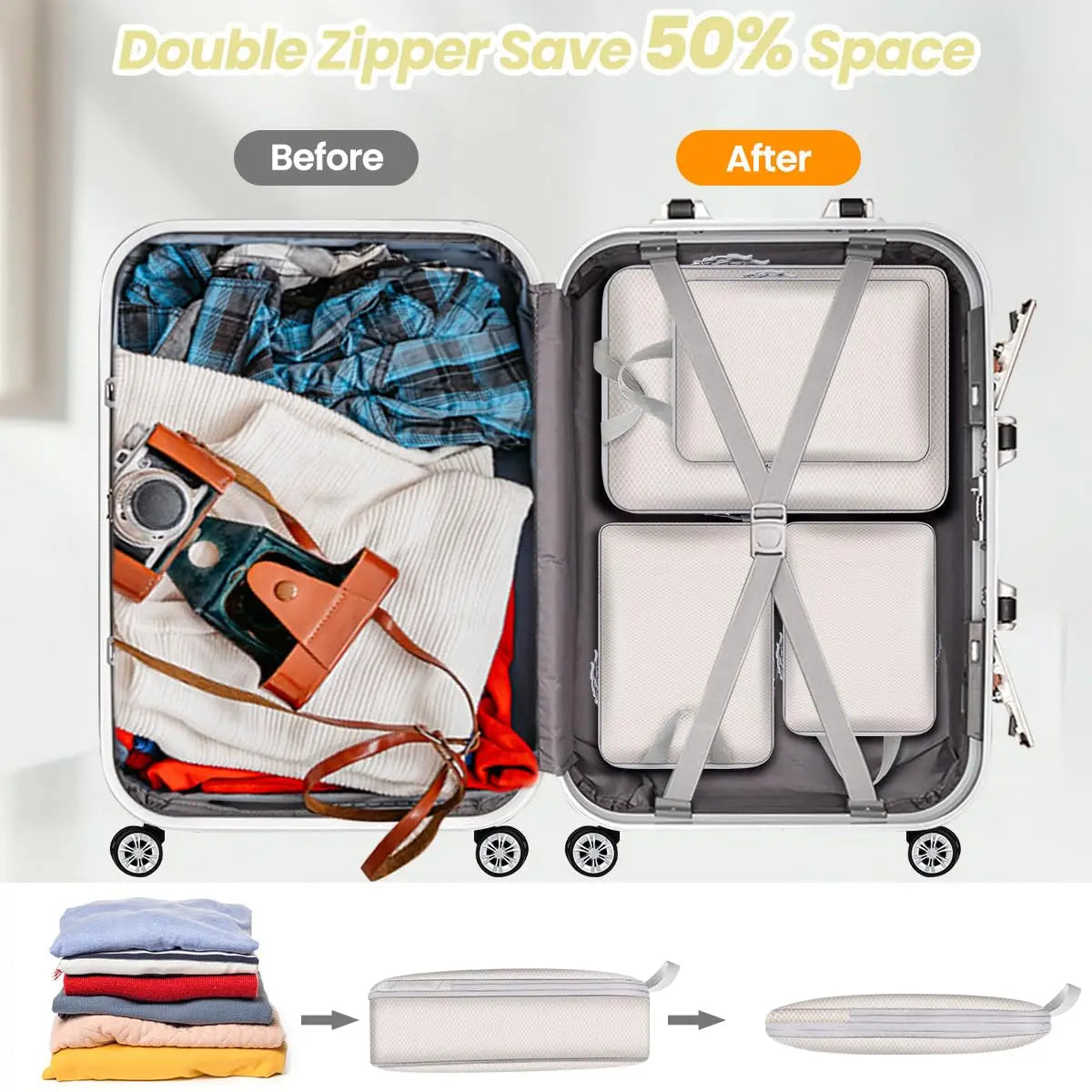 Compression Travel Packing Cubes