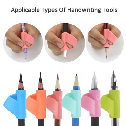 3PCS Silicone Pencils Training Grip Holders Thumb Sleeves Children Learning Writing Tool Posture Correction Device For Students