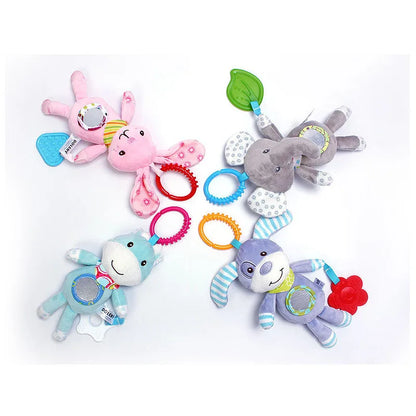 Plush Cartoon Animal Baby Rattle