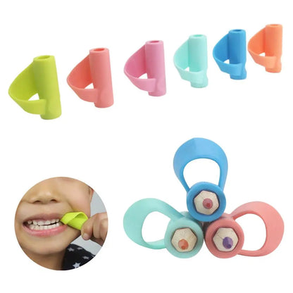 3PCS Silicone Pencils Training Grip Holders Thumb Sleeves Children Learning Writing Tool Posture Correction Device For Students