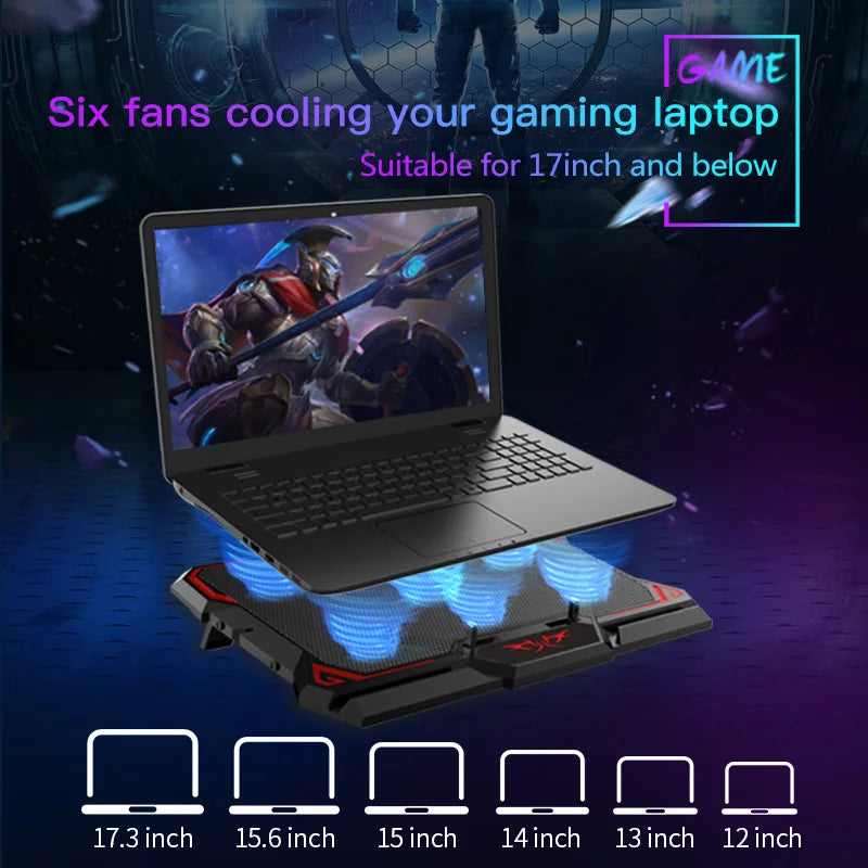 LED Gaming Laptop Cooler Pad