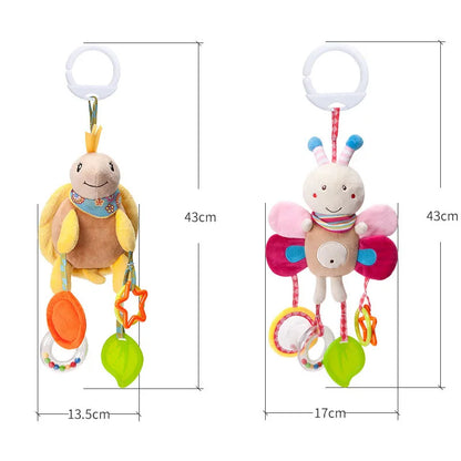 Plush Cartoon Animal Baby Rattle