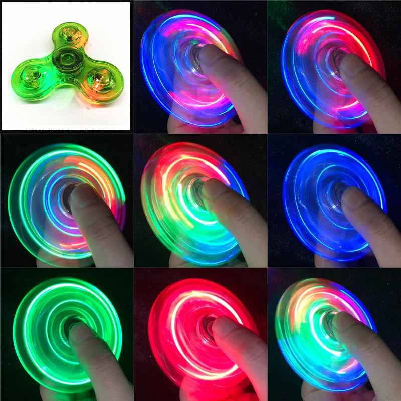 Glow-in-the-Dark LED Fidget Spinner