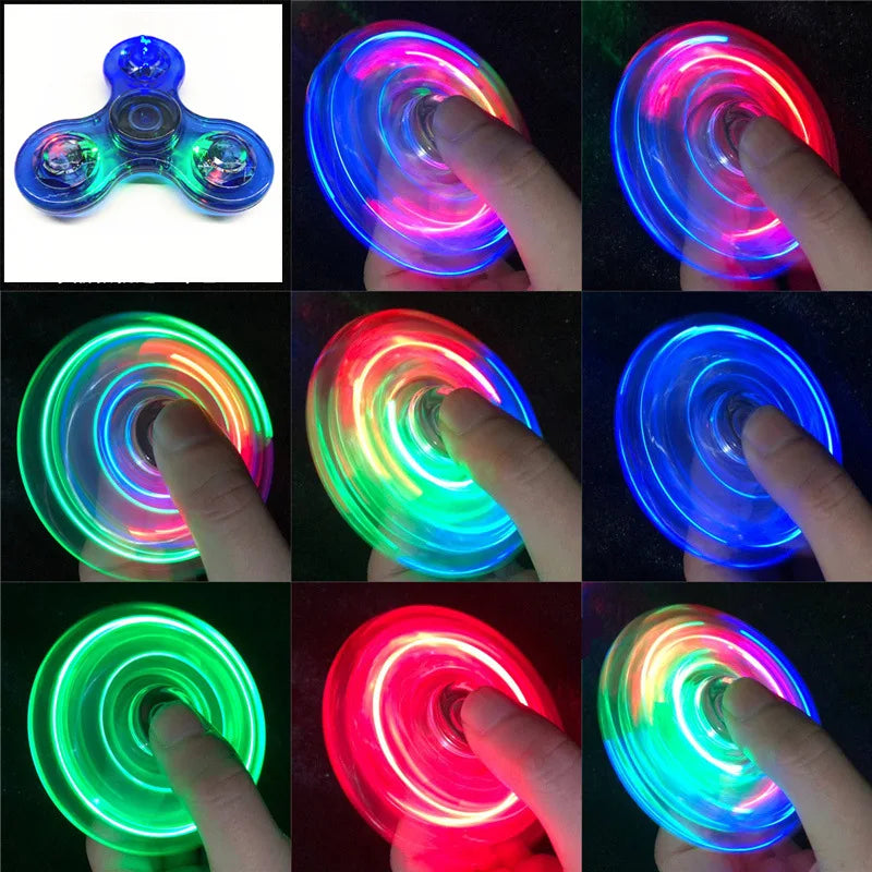 Glow-in-the-Dark LED Fidget Spinner