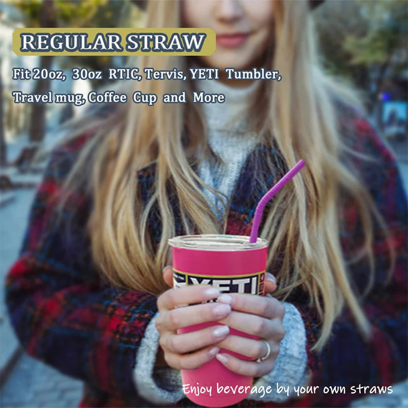 Reusable Extra Long Silicone Straws