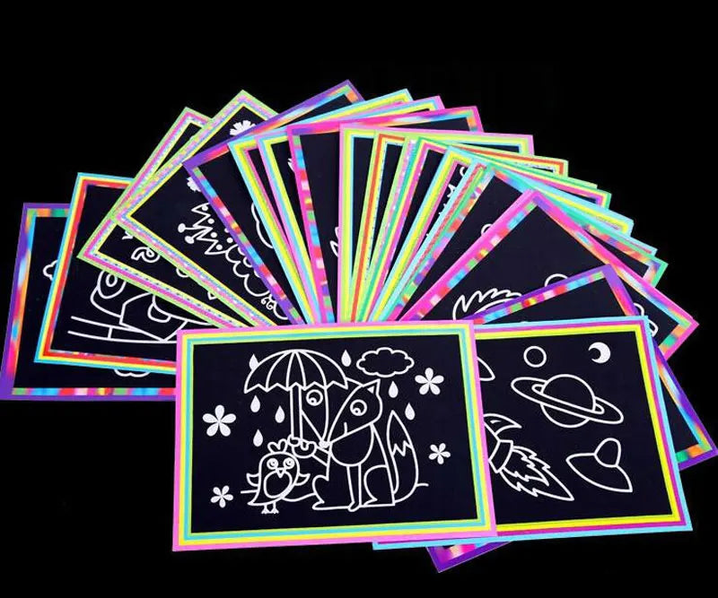 Colorful Scratch Art Drawing Paper