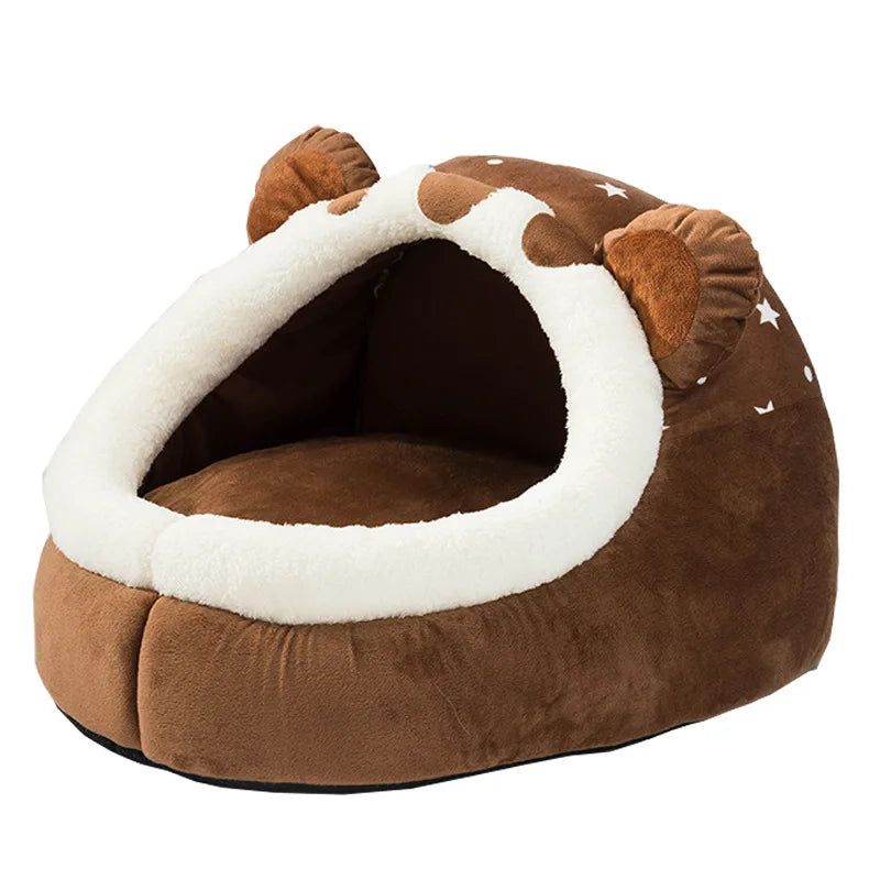 Foldable Pet House Bed Basket