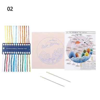 DIY Flower Embroidery Kit Set