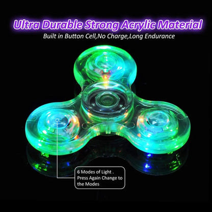 Glow-in-the-Dark LED Fidget Spinner