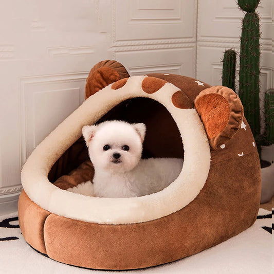 Foldable Pet House Bed Basket