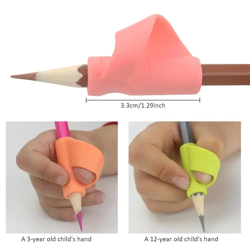 3PCS Silicone Pencils Training Grip Holders Thumb Sleeves Children Learning Writing Tool Posture Correction Device For Students