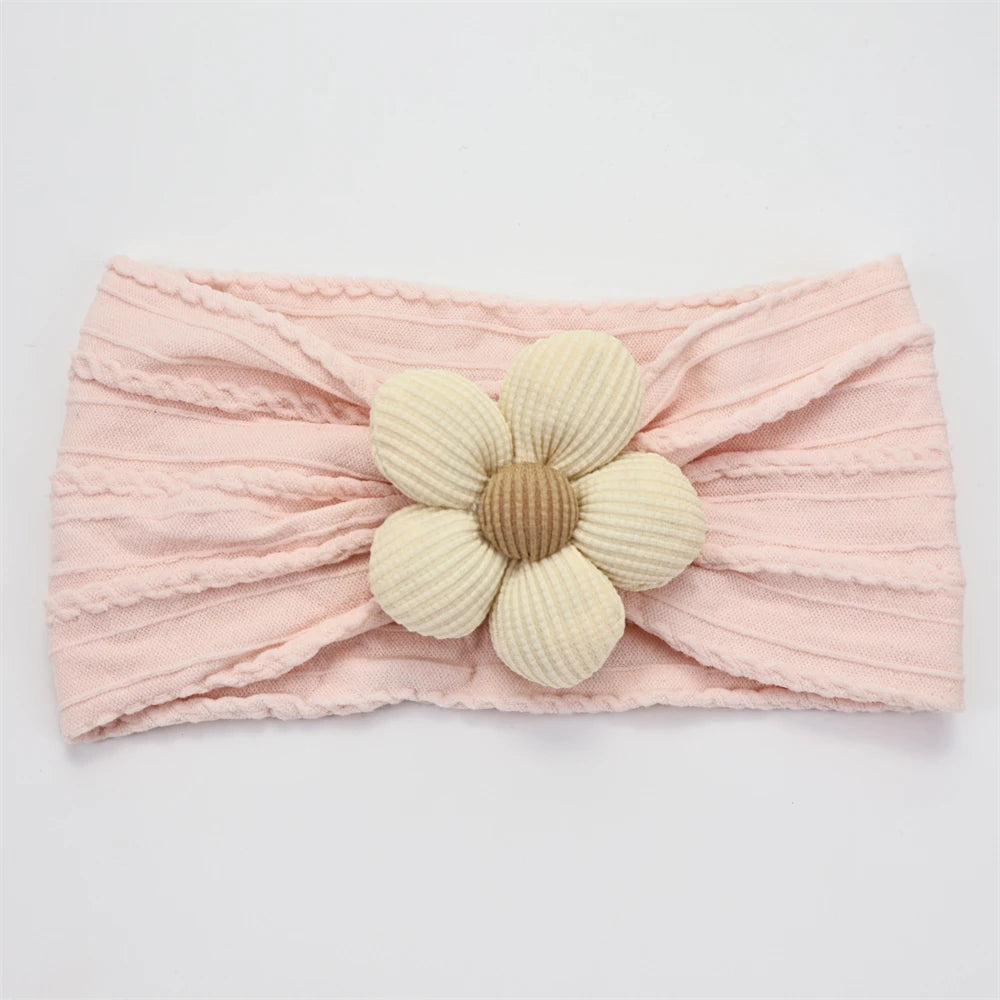 Soft Flower Nylon Baby Headband