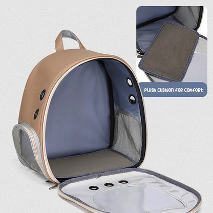 Cat Carrier Bag Pet Backpack Portable Outdoor Cat Travel Shoulder Bag Cat Carrying Bag Large Capacity Breathable Dog Carrier Bag