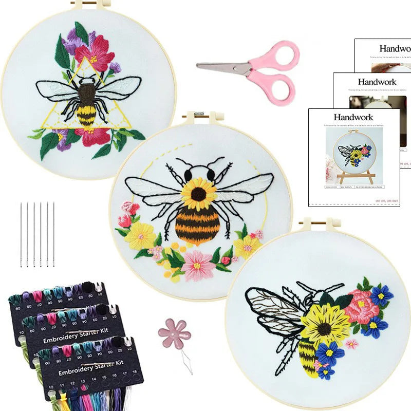 Embroidery Kit for Beginners Set