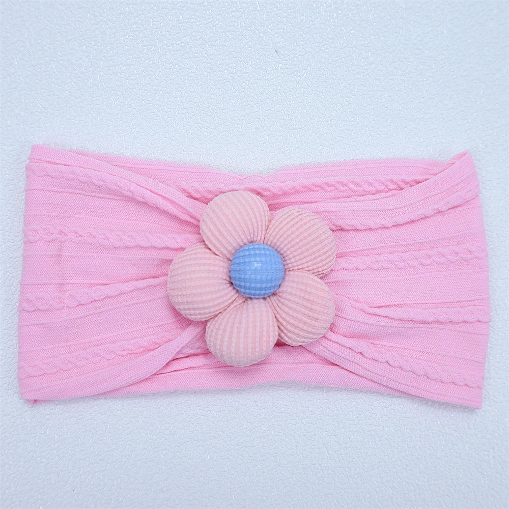 Soft Flower Nylon Baby Headband