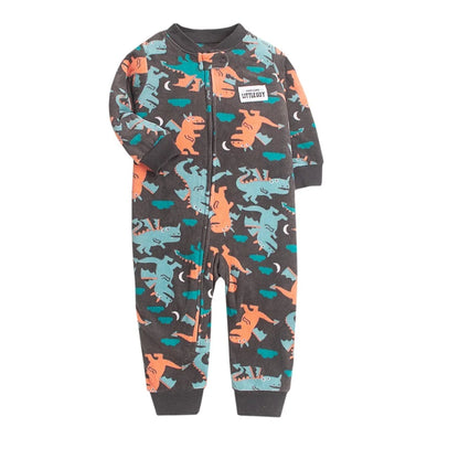 Warm Fleece Animal Baby Romper