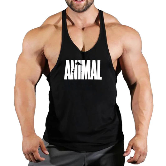 Men's Animal Print Bodybuilding Tank Top