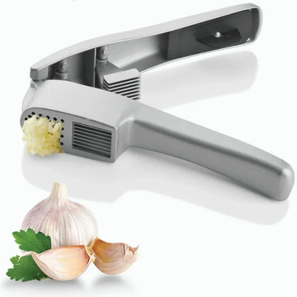 2 In 1 Multifunctional Garlic Press Garlic Slicer Zinc Alloy Manual Kitchen Accessories