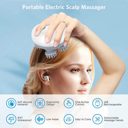 Portable Electric Scalp Massager Tool