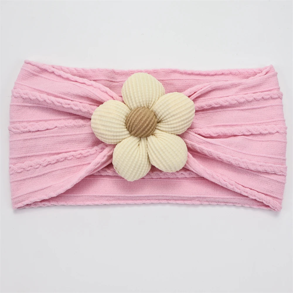 Soft Flower Nylon Baby Headband