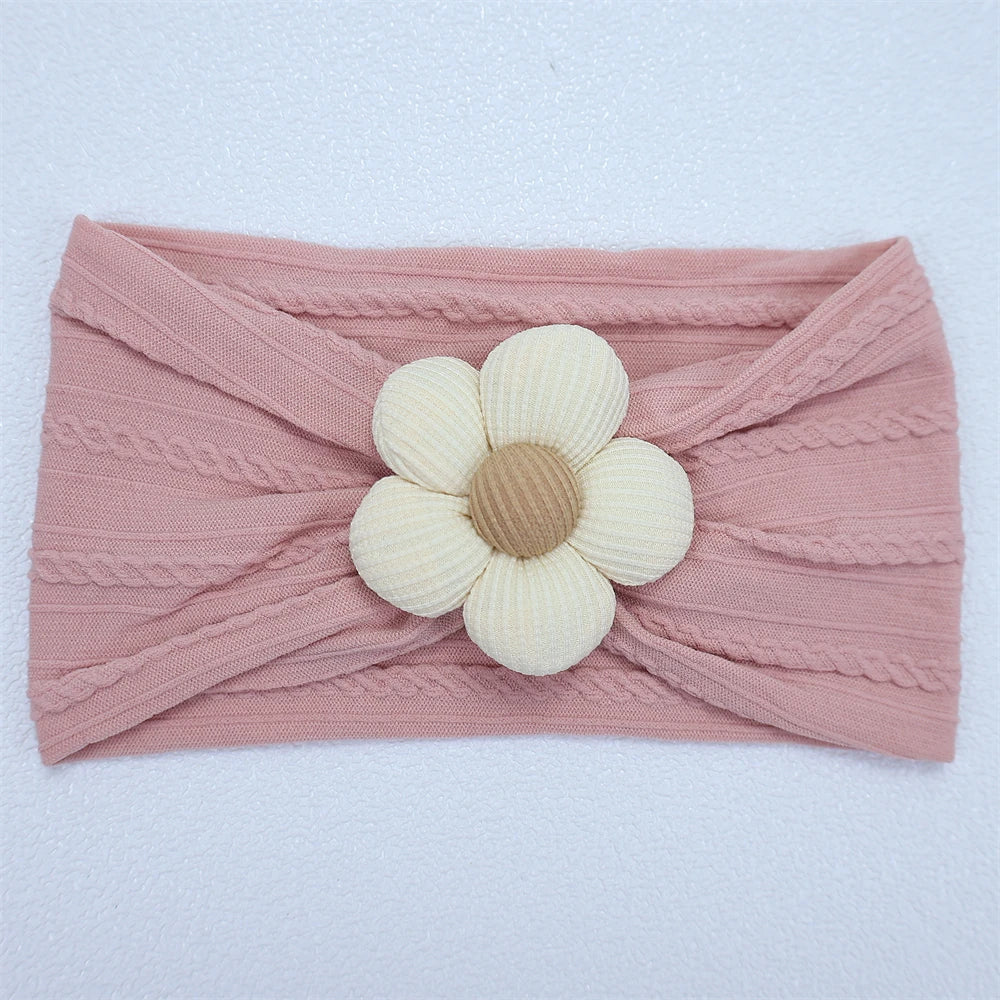 Soft Flower Nylon Baby Headband