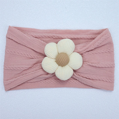 Soft Flower Nylon Baby Headband