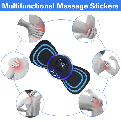 EMS Electric Pulse Neck Massager Cervical Massage Patch 8 Mode LCD Display Neck Stretcher Back Muscle Stimulator Relief Pain