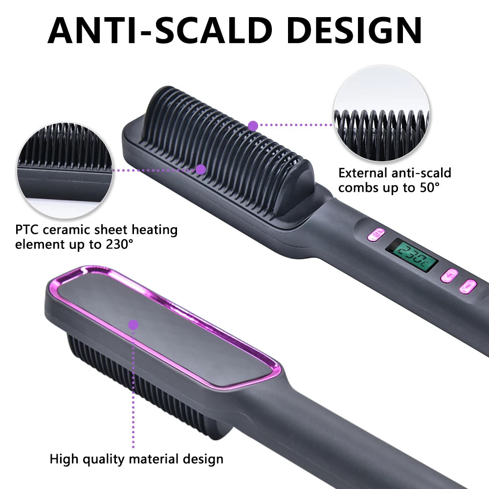 Multifunctional Electric Hair Straightener Comb