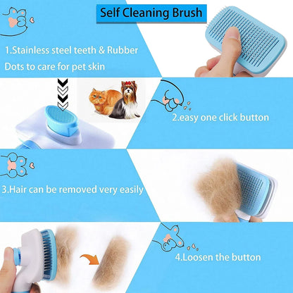 Pet Hair Remover Grooming Brush