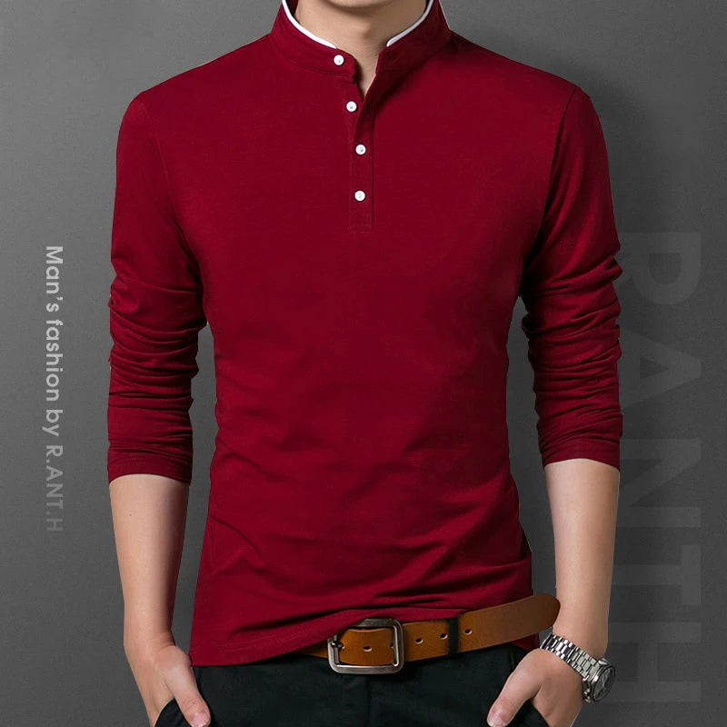 Men's Business Casual Polo Shirt