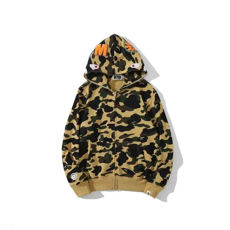 100% Cotton Shark Camouflage Hoodie