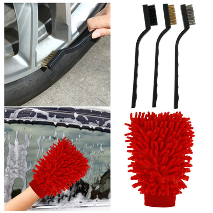 Auto Detailing Brushes Set for Car Seat Cleaning Car Engine Detailing Kit