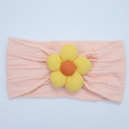 Soft Flower Nylon Baby Headband