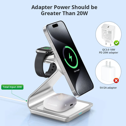 Magnetic 3-in-1 Wireless Charger