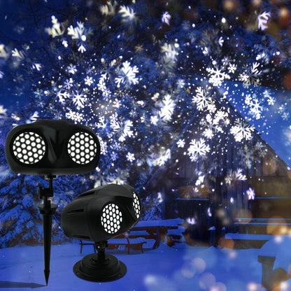 LED Snowflake Projector Christmas Lights