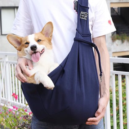 Small Dog Sling Cat Carrier Bag Adjustable Strap Hands Free Reversible Pet Puppy Travel Shoulder Bags Backpack for Outdoor