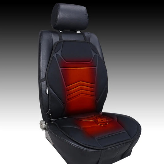 Heated Warm Seat Cover Universal Winter Seat Cushion 12V Car Seat Heater for Full Back and Seat for Winter/Cold Days