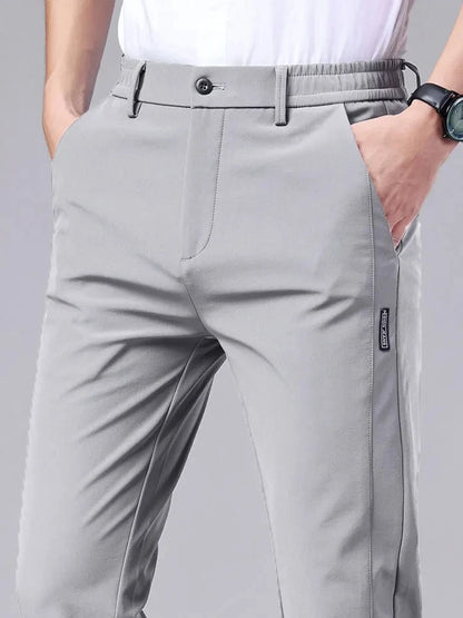 Men's Loose Fit Formal Suit Pants