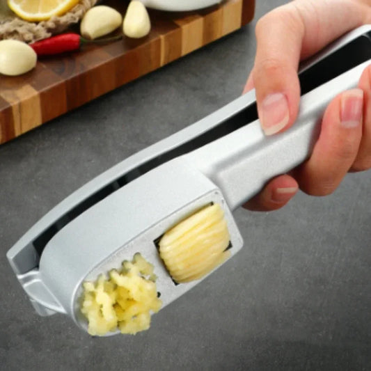 2 In 1 Multifunctional Garlic Press Garlic Slicer Zinc Alloy Manual Kitchen Accessories