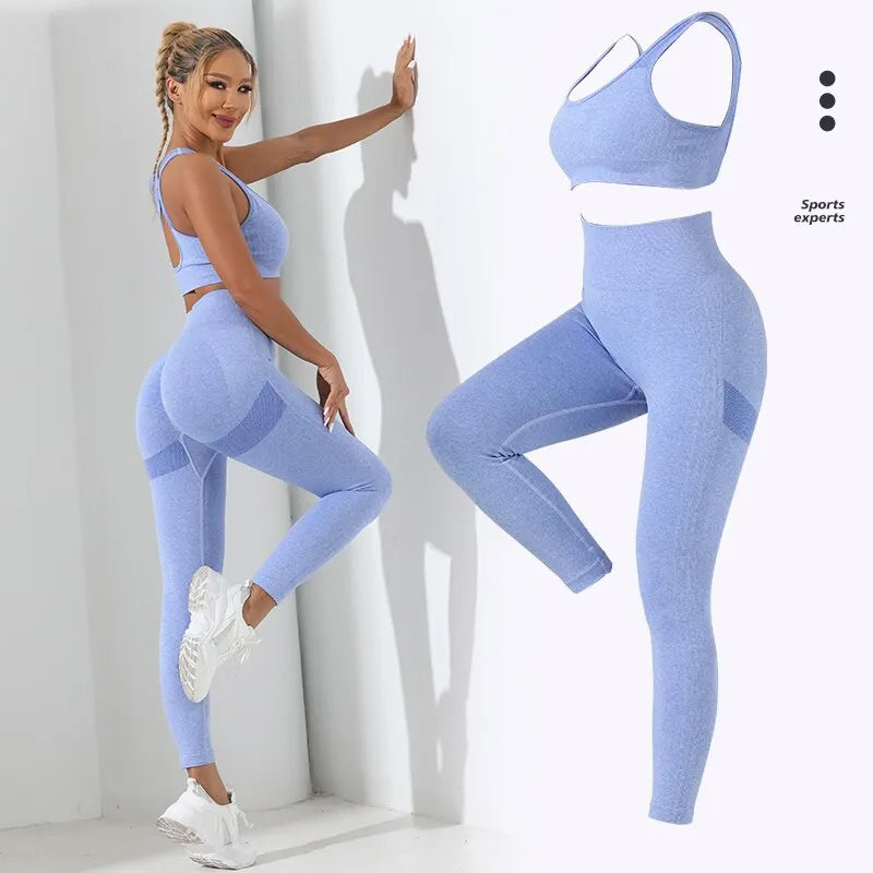 2pcs Seamless High Stretch Yoga Set