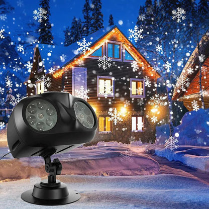 LED Snowflake Projector Christmas Lights