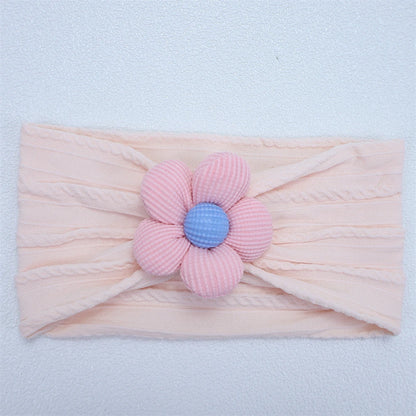 Soft Flower Nylon Baby Headband