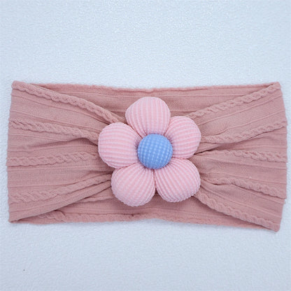 Soft Flower Nylon Baby Headband