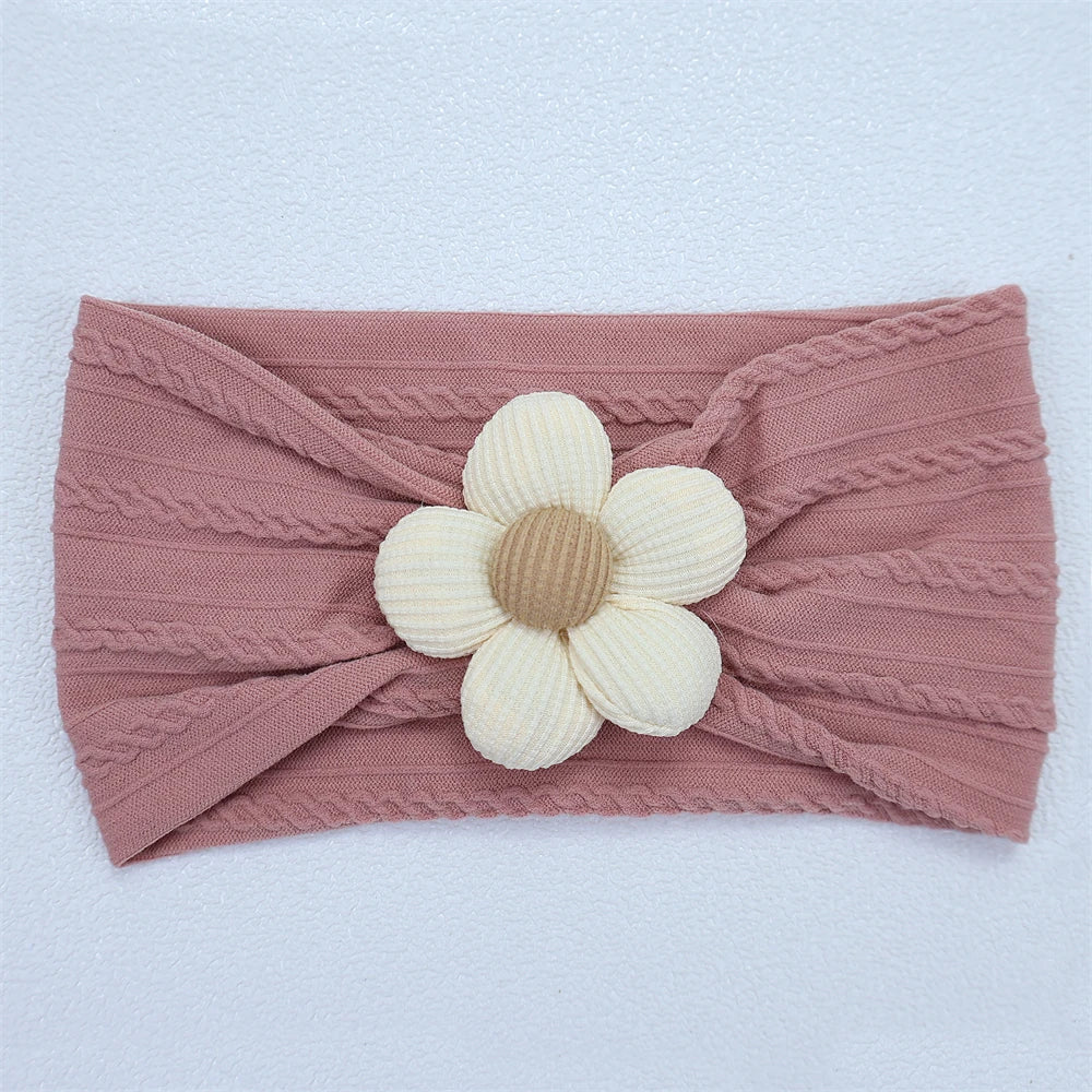 Soft Flower Nylon Baby Headband