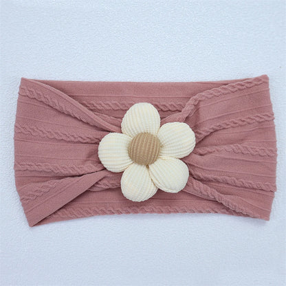 Soft Flower Nylon Baby Headband