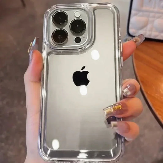 Luxury Transparent Shockproof iPhone Case