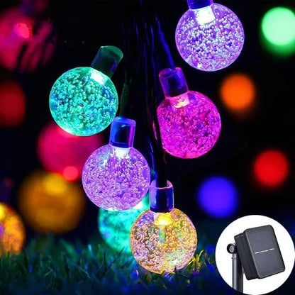 Solar Crystal Globe LED Lights