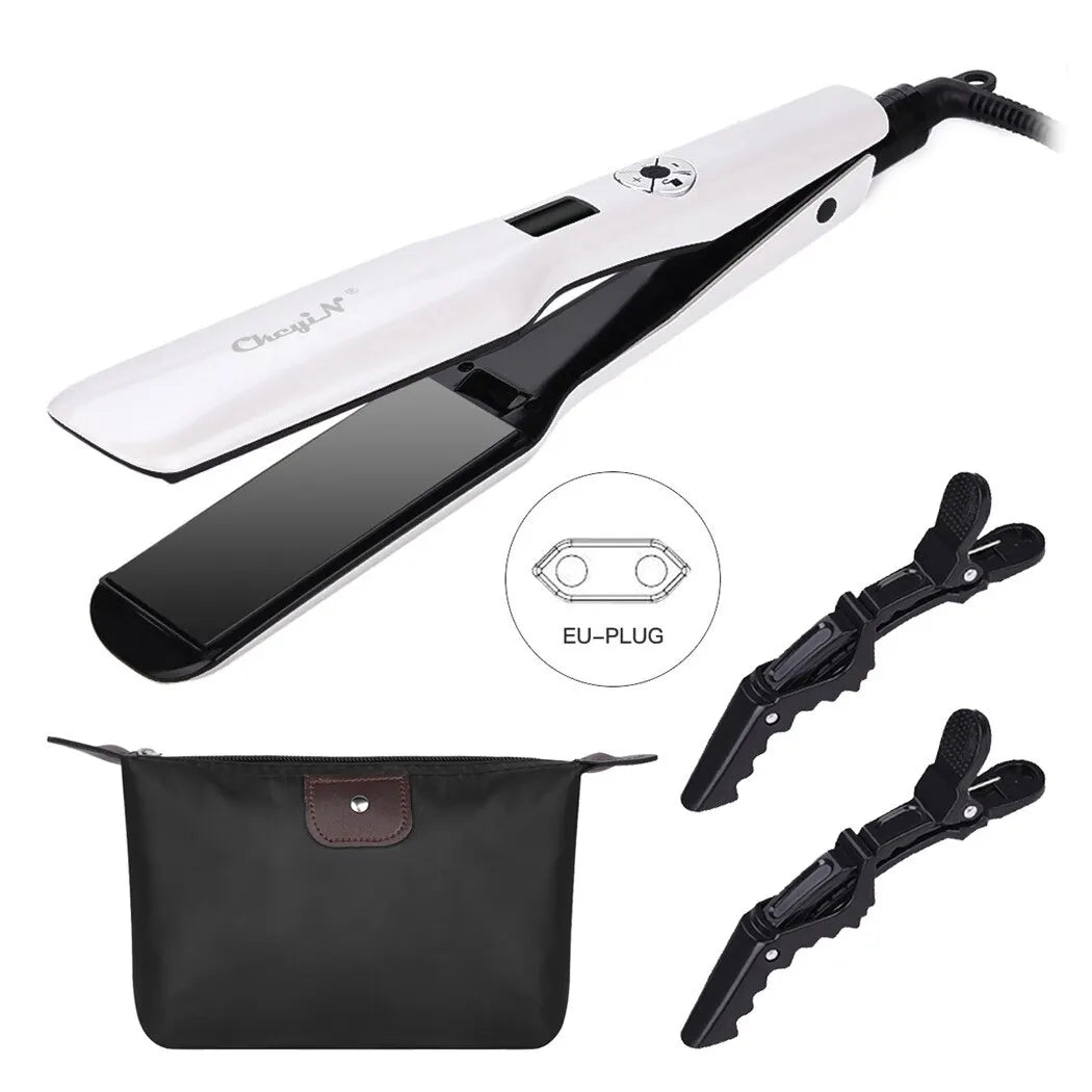 CkeyiN 44mm Ceramic Hair Straightener