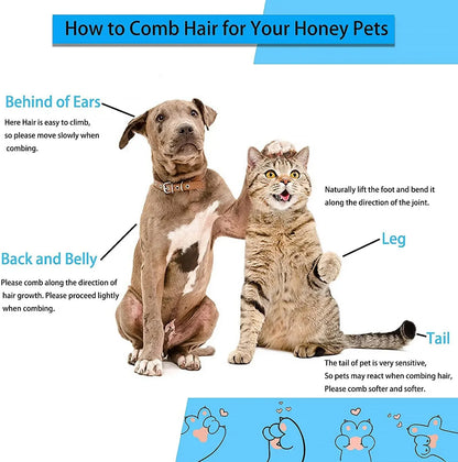 Pet Hair Remover Grooming Brush